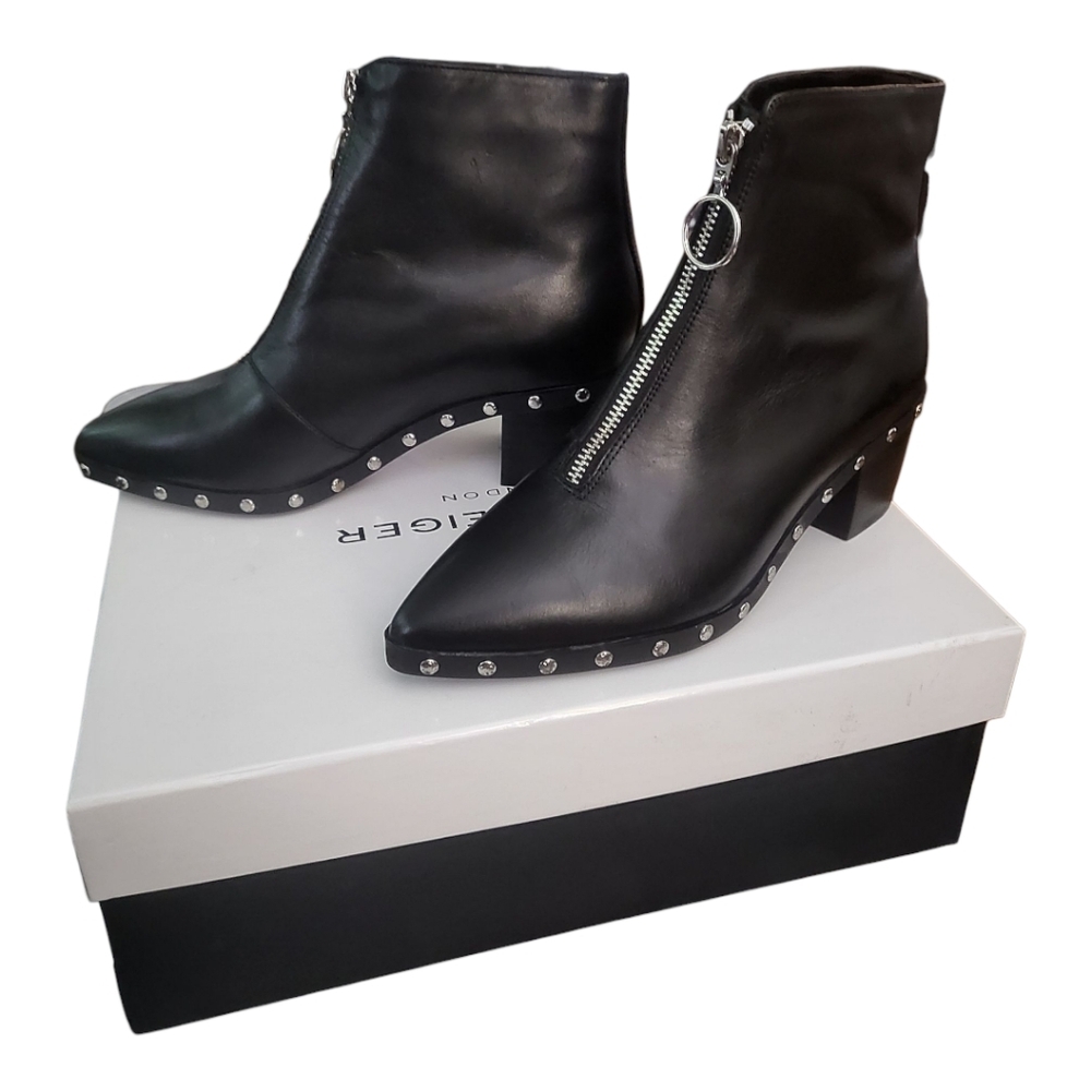 Kurt Geiger Sonny Studded black Bootie size 6‎ New